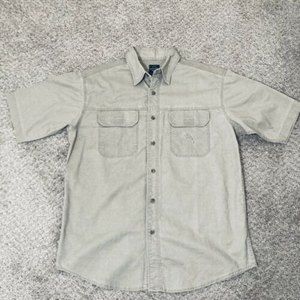 RED HEAD BRAND CO. size Medium Men's tan short sleeve button up shirt